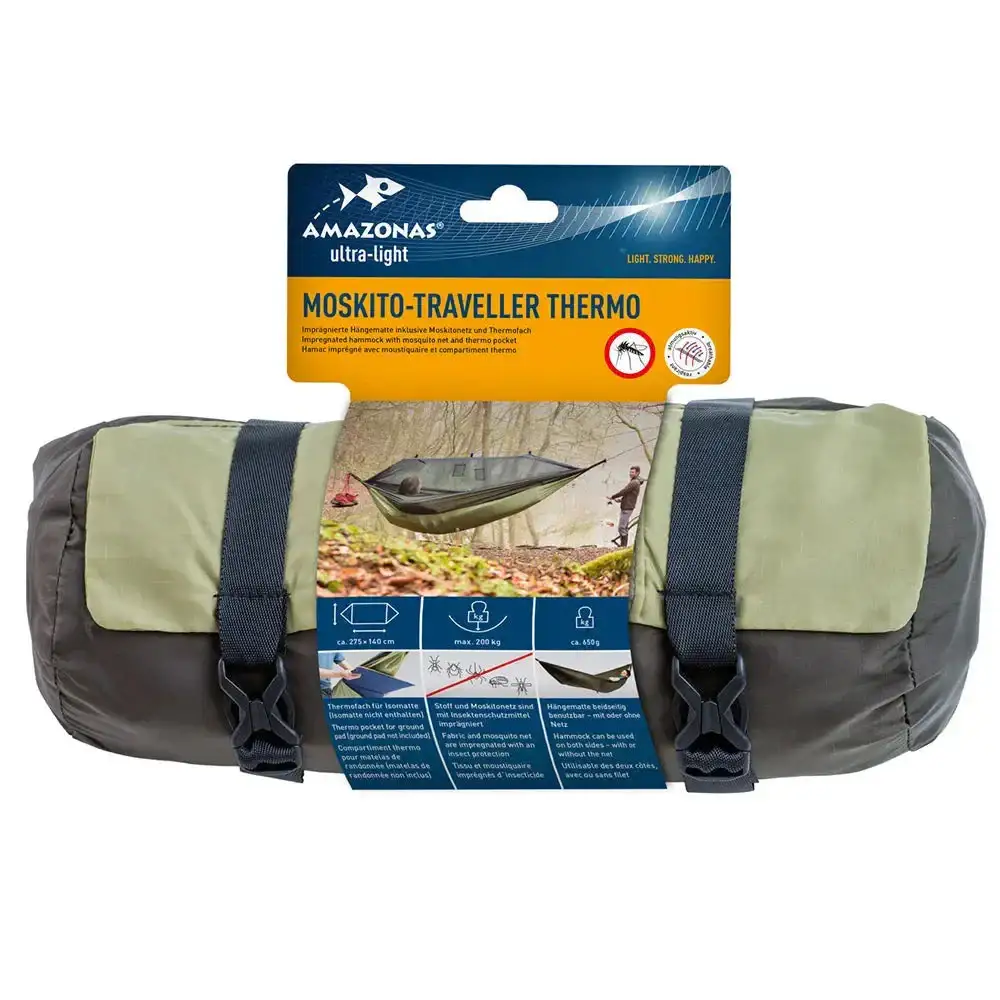 Hammock Moskito Traveller Thermo green black - Image 5