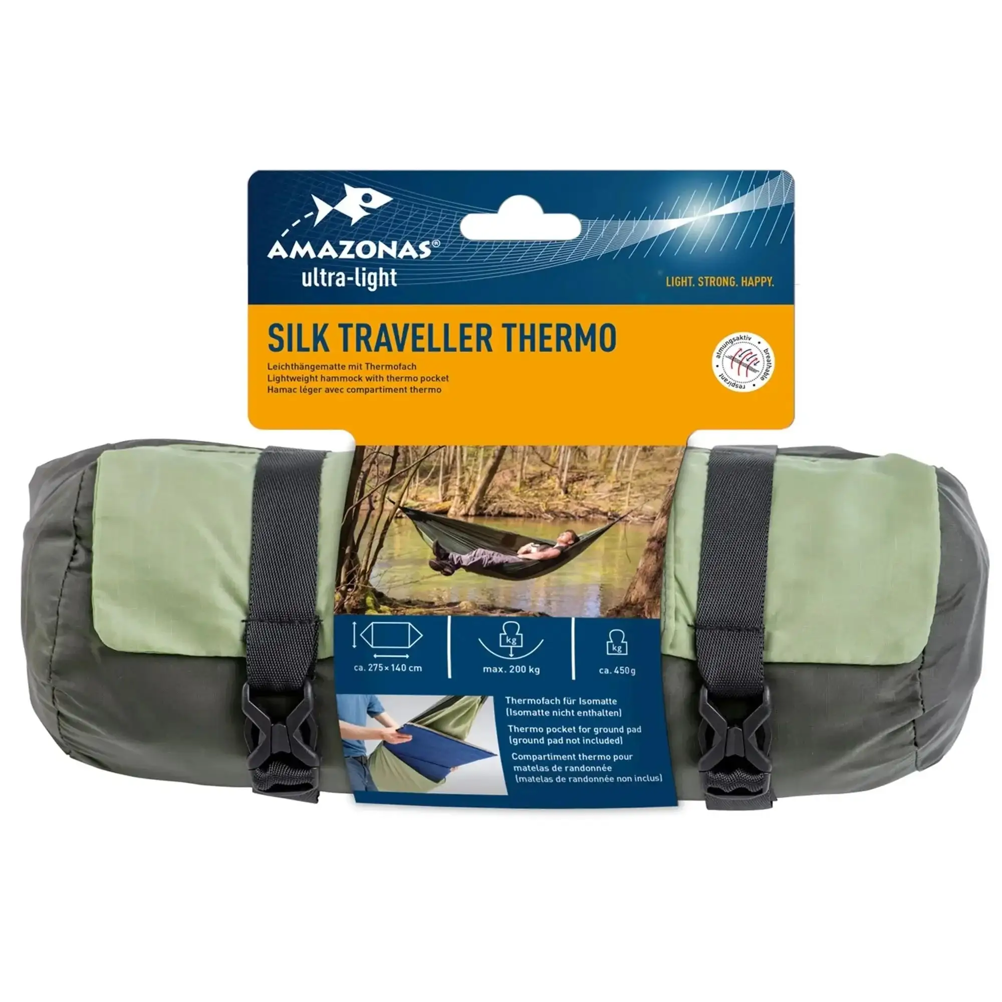 Hammock Silk Traveller Thermo green olive - Image 4