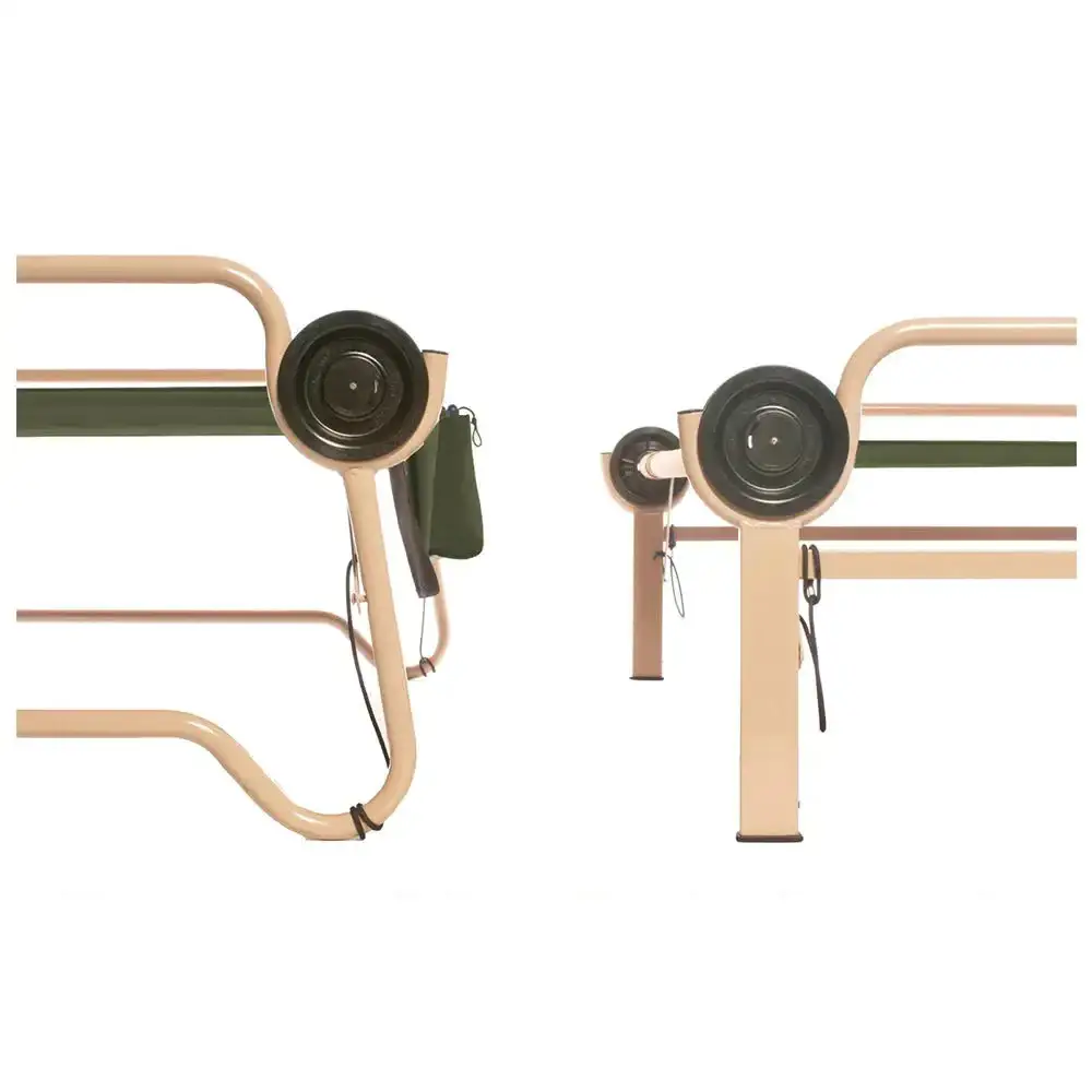 Camp bed Arm-O-Bunk with side pockets olive - Image 3